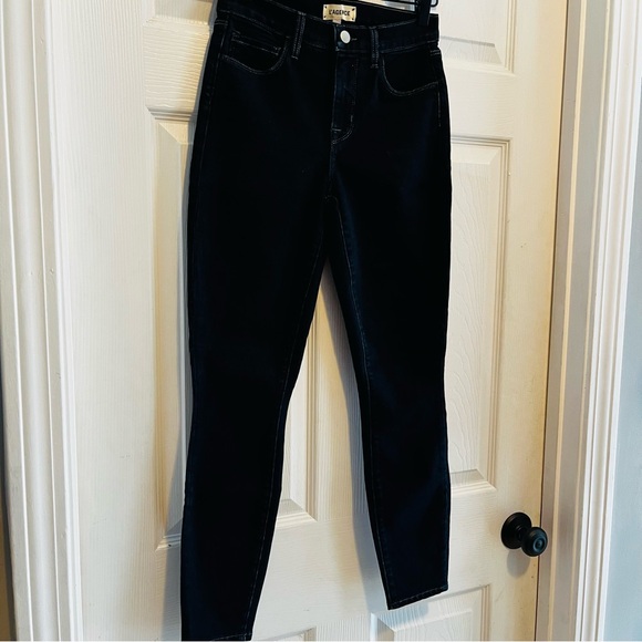 L'AGENCE Margot Mid Rise Skinny Jeans in Midnight NWT 25 - Picture 12 of 12